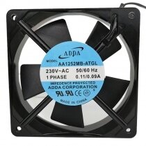 ADDA AA1252MB-ATGL AC 230V 0.11 / 0.09A 12025 Axial Cooling Fan