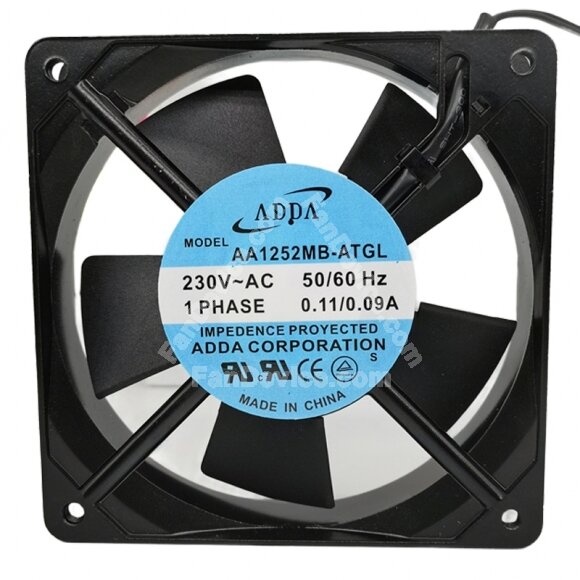 ADDA AA1252MB-ATGL AC 230V 0.11 / 0.09A 12025 Axial Cooling Fan