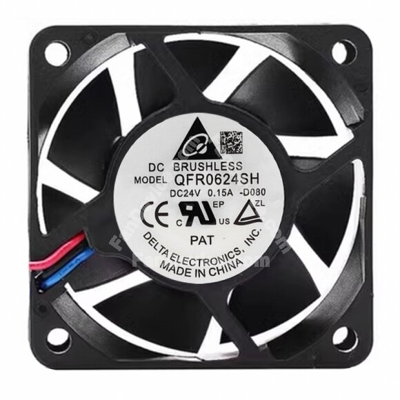 Delta QFR0624SH DC 24V 0.15A 2 Wires / 3 Wires Axial Cooling Fan