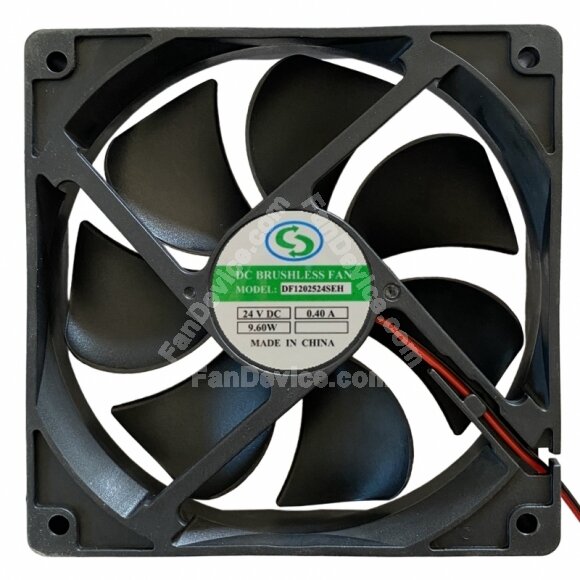 CC DF1202524SEH DC 24V 0.40A 2 Wires Brushless Axial Cooling Fan