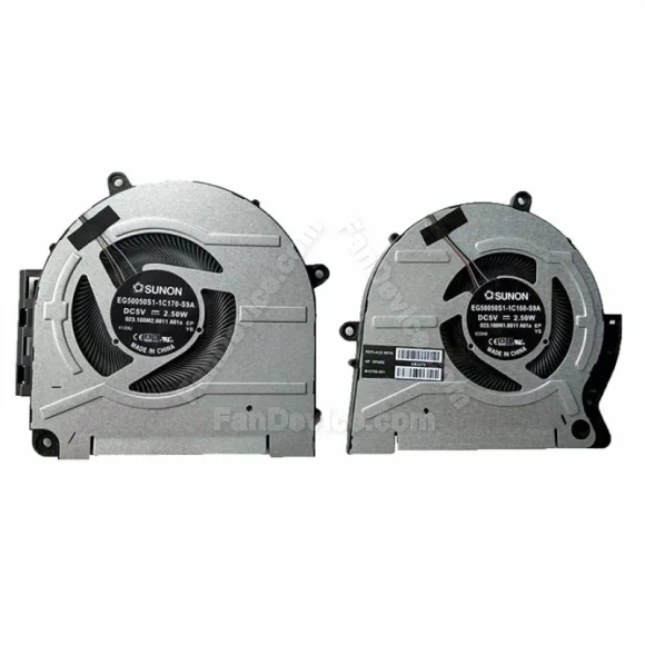 CPU & GPU Fan for HP envy 17M-ch0013dx TPN-W148 M45786-001 M45787-001
