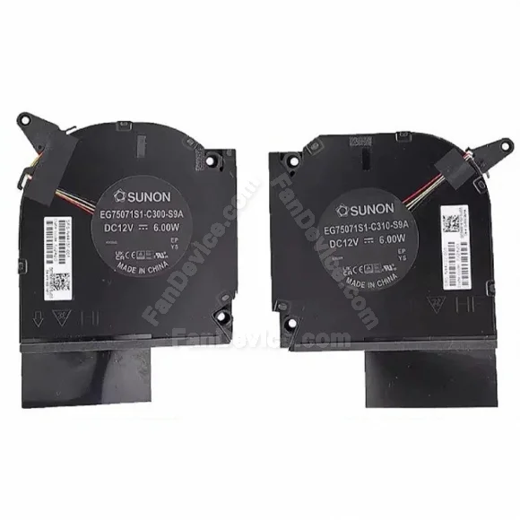CPU & GPU Fan for HP OMEN 9 16-U 16-WF 16-XF TPN-C167 N44737-001