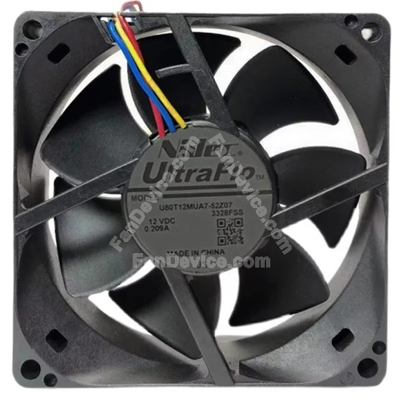 Nidec U80T12MUA7-52Z07 12V 0.209A 3 Wires Axial Fan