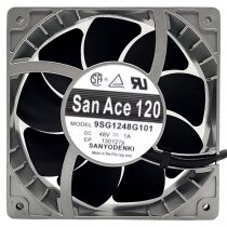 Sanyo Denki 9SG1248G101 DC 48V 1A 4 Wires 12038 Axial Cooling Fan