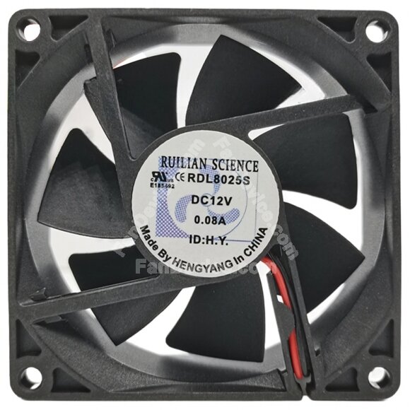 RUILIAN SCIENCE RDL8025S 12V 0.08A Axial Cooling Fan