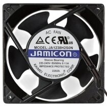 JAMICON JA1238H2S0N AC 220-240V 0.13A Sleeve Bearing Impedance Protected Axial Fan