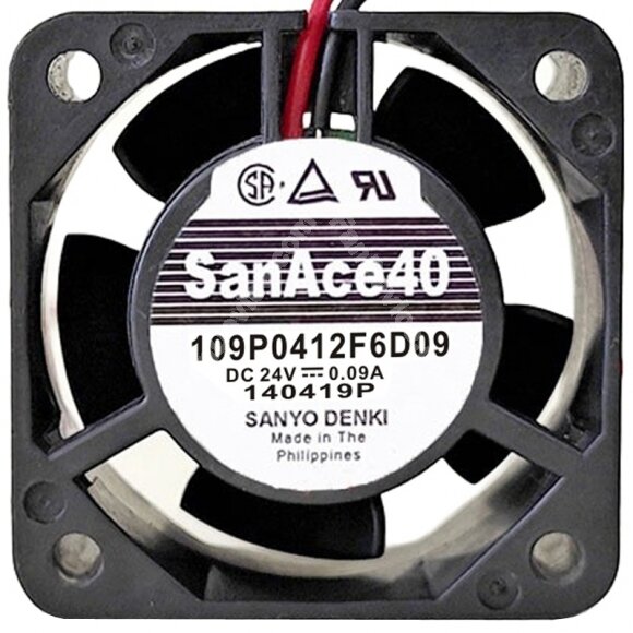 Sanyo 109P0412F6D09 24V 0.09A 2 / 3 Wires Axial Fan