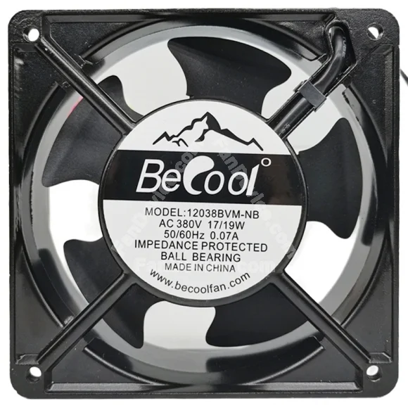 BeCool 12038BVM-NB 380V 17/19W Ball Bearing Axial Fan