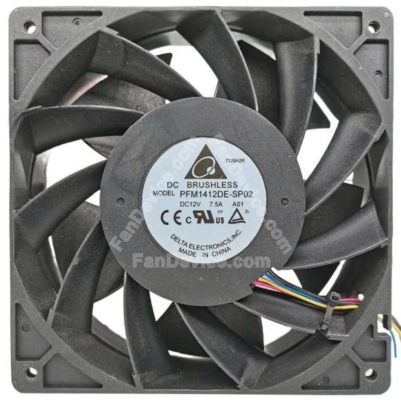Delta PFM1412DE-SP02 12V 7.5A 4 Wires Axial Cooling Fan