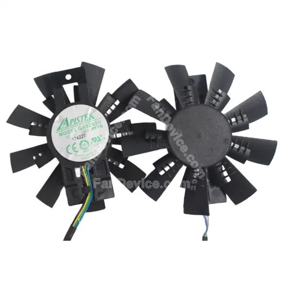 APISTEK GA92S2U 12V 0.46A 4 Wires Axial Cooling Fan