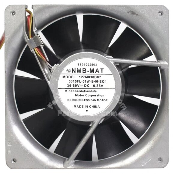 NMB-MAT 127M038D07 5015FL-07W-B46-EQ1 36-60V 0.35A Cooling Fan