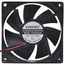 SANONDA KF8025H24S 24V 0.25A 2 Wires Axial Cooling Fan