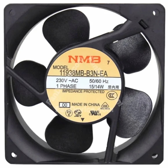 NMB 11938MB-B3N-EA 230V 15/14W 2 Wires Axial Cooling Fan