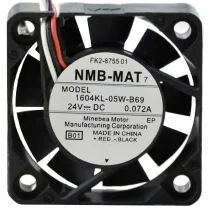 NMB-MAT 1604KL-05W-B69 24V 0.072A 3 Wires Axial Cooling Fan