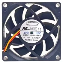 EVERFLOW R127015BU 12V 0.35AMP 3 / 4 Wires Cooling Fan