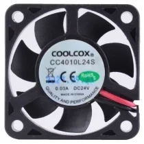 COOLCOX CC4010L24S 24V 0.03A 2 Wires Axial Cooling Fan