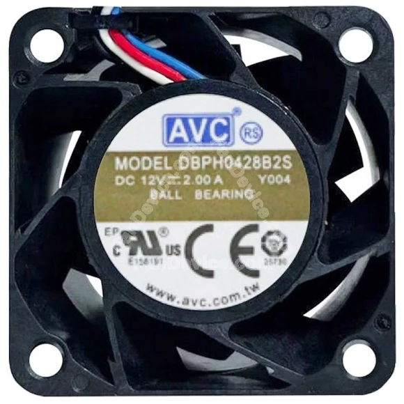 AVC DBPH0428B2S 12V 2.00A 2 / 3 / 4 Wires Cooling Fan