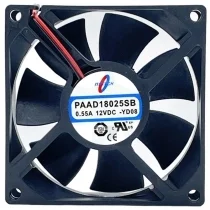 NSTECH PAAD18025SB 12V 0.55A 2 Wires Axial Cooling Fan