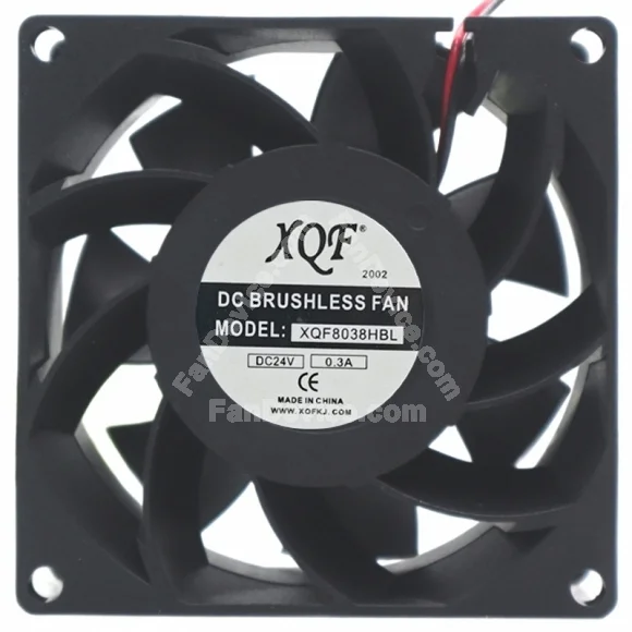 XQF XQF8038HBL 24V 0.3A 2 / 3 Wires Axial Cooling Fan