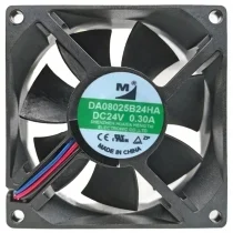 YM DA08025B24HA 24V 0.30A 3 Wires Axial Cooling Fan