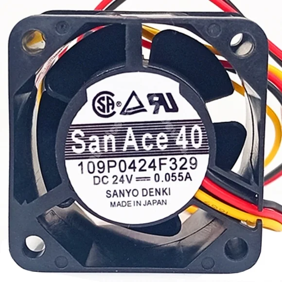 Sanyo 109P0424F329 24V 0.055A 3 Wires Axial Cooling Fan