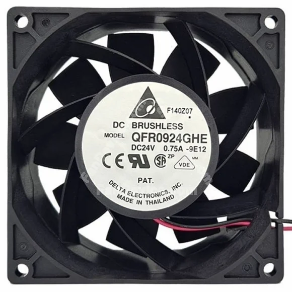 Delta QFR0924GHE 24V 0.75A 2 / 3 Wires Axial Cooling Fan