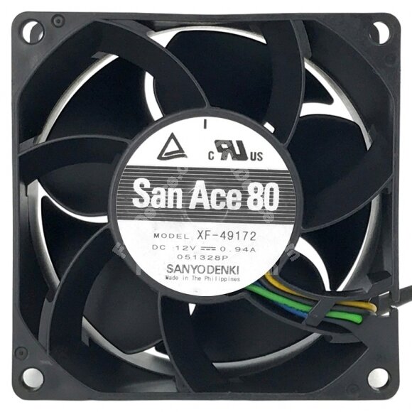 Sanyo XF-49172 12V 0.94A 4 Wires Axial Cooling Fan