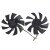 HONGHUA HA9015H12F-Z 12V 0.55A 4 Wires 4000RPM Cooling Fan