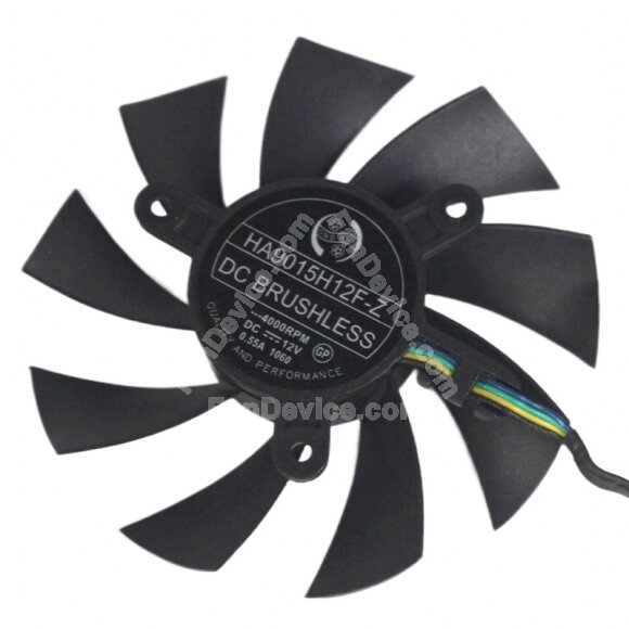 HONGHUA HA9015H12F-Z 12V 0.55A 4 Wires 4000RPM Cooling Fan