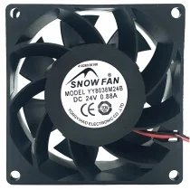 SNOWFAN YY8038M24B 24V 0.88A 2 Wires Axial Cooling Fan