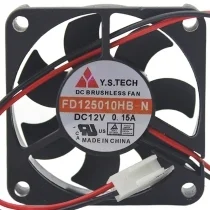 Y.S.TECH FD125010HB-N 12V 0.15A 2 / 3 Wires Cooling Fan