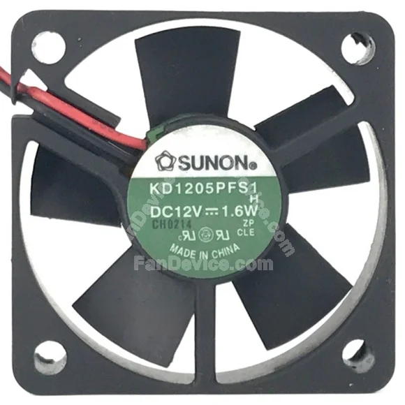Sunon KD1205PFS1 12V 1.6W 2 Wires Axial Cooling Fan