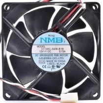 NMB 3110KL-04W-B19 12V 0.13A DC Brushless 3 Wires Axial Cooling Fan