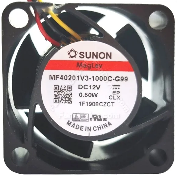 Sunon MF40201V3-1000C-G99 DC 12V 0.50W 3 Wires Axial Cooling Fan
