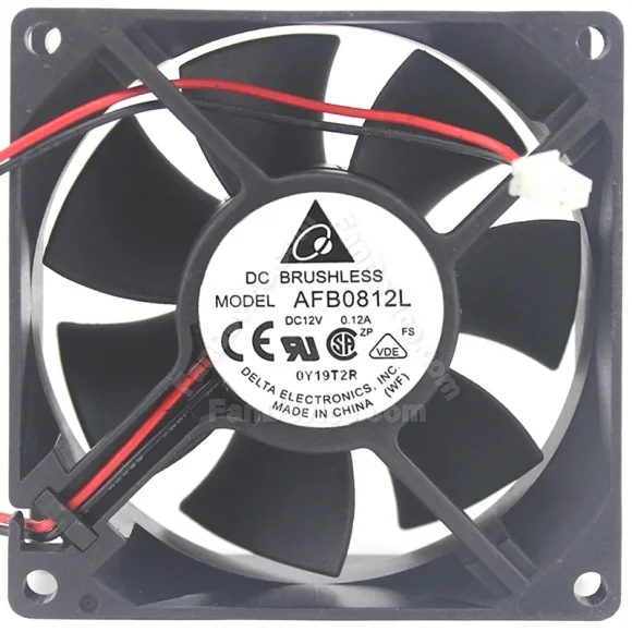 Delta AFB0812L 12V 0.12A DC Brushless 2 / 3 Wires Axial Cooling Fan