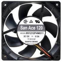 Sanyo 9S1212P4M011 DC 12V 0.13A 3 / 4 Wires Axial Cooling Fan
