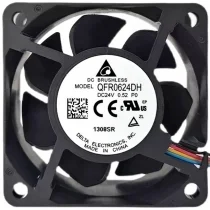 Delta QFR0624DH 24V 0.52A DC Brushless 4 Wires Axial Cooling Fan