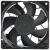 XANGYU XY-12025S2H 100-240V 0.07A 2 Wires Axial Cooling Fan