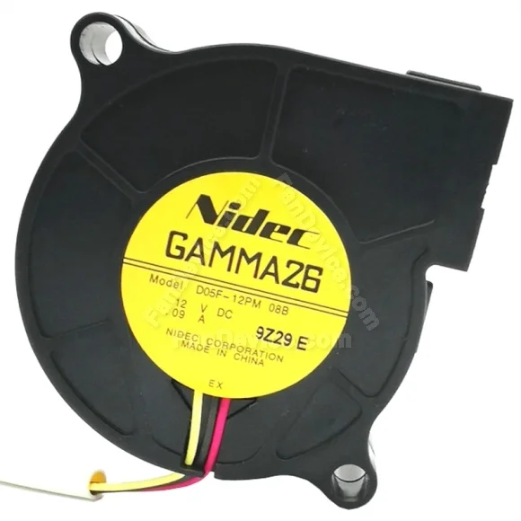 Nidec D05F-12PM 08B DC 12V 0.09A 3 Wires Blower Cooling Fan