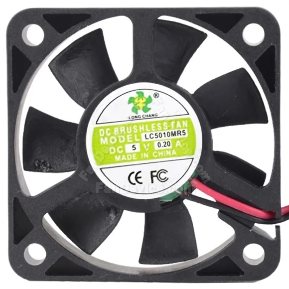 LONG CHANG LC5010MR5 5V 0.20A DC Brushless 2 Wires Axial Cooling Fan