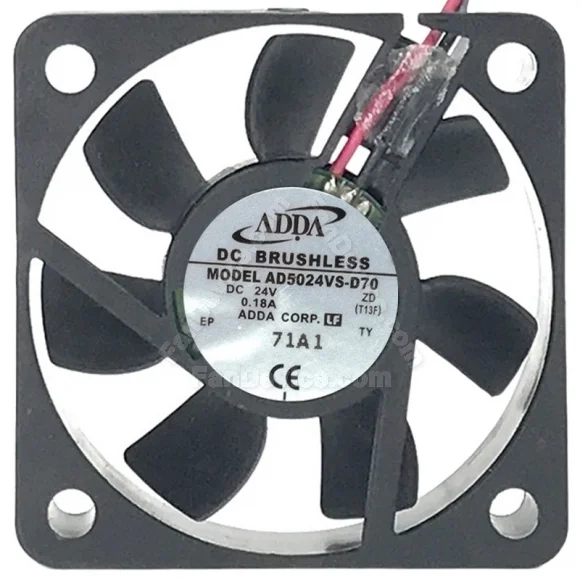 ADDA AD5024VS-D70 24V 0.18A DC Brushless 2 Wires Axial Cooling Fan