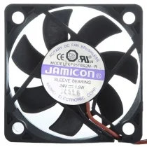 JAMICON KF0510S2M-R 24V 1.5W 2 Wires Sleeve Bearing Cooling Fan