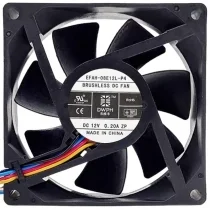 DWPH EFAH-08E12L-P4 12V 0.20A 4 Wires DC Brushless PWM Cooling Fan