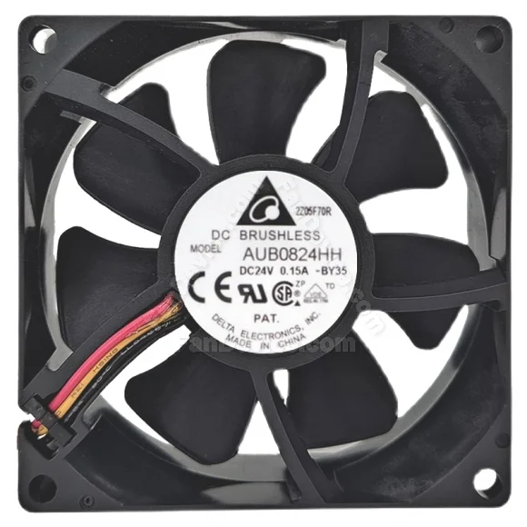 Delta AUB0824HH 24V 0.15A DC Brushless 2 / 3 Wires Axial Cooling Fan