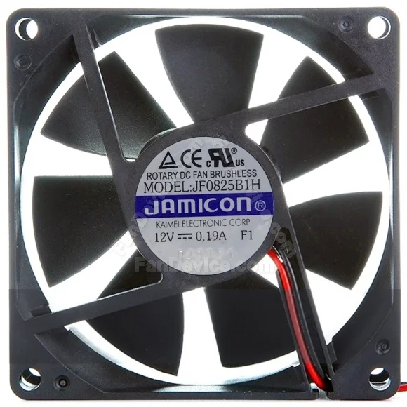 JAMICON JF0825B1H 12V 0.19A DC Brushless 2 / 3 Wires Axial Cooling Fan