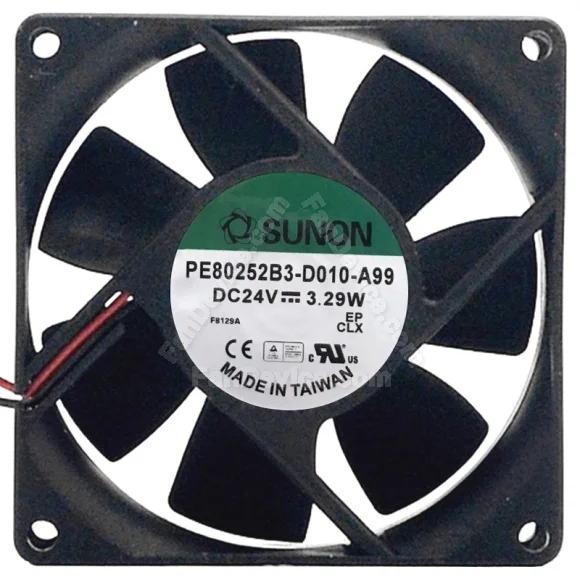 Sunon PE80252B3-D010-A99 DC 24V 3.29W 2 Wires Axial Cooling Fan