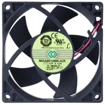 Protechnic MGA8012MB-A25 DC 12V 0.15A 2 Wires Axial Cooling Fan