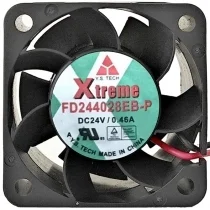Y.S.TECH Xtreme FD244028EB-P DC 24V 0.46A 2 Wires Cooling Fan