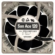 Sanyo Denki 9SG1248P1G03 DC 48V 1A 4 Wires Axial Cooling Fan