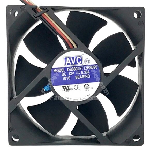 AVC DS08025T12HS090 DC 12V 0.30A 1B1S Bearing Axial Cooling Fan